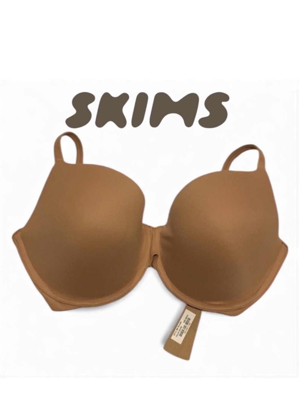 NEW SKIMS Bra Fits Everybody T Shirt Bra Ochre 40D Tan Nude Kim Kardashian